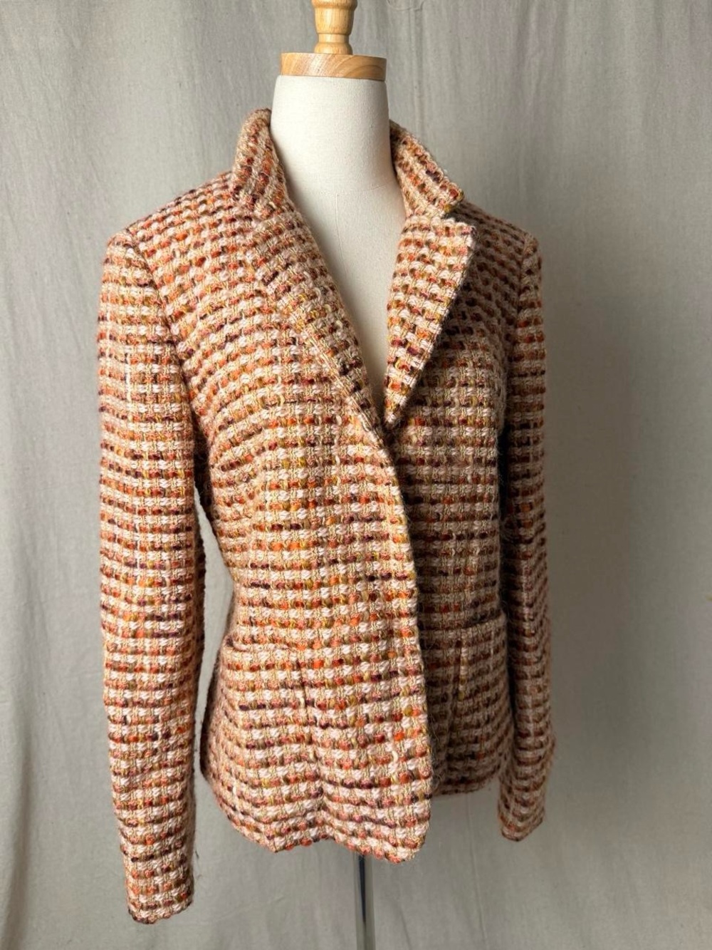 Talbots Wool Tweed Blazer Size 8